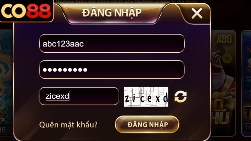 Đăng Nhập CO88 Hướng Dẫn Toàn Diện Và Tối Ưu Trải Nghiệm Điền thông tin về tài khoản chính xác để đăng nhập